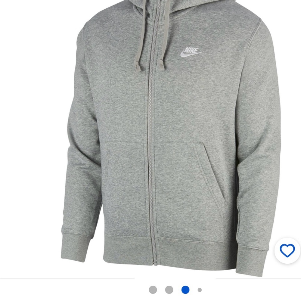 Nike Gray Zip Up Jacket with Hood